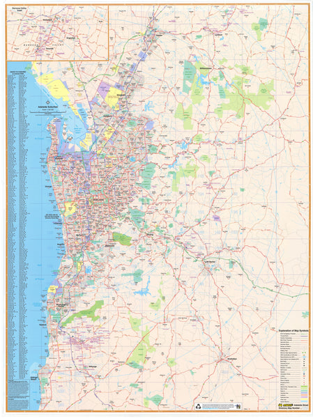 Australian Cities, States and Territories Wall Maps