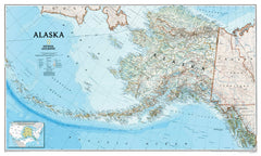 Alaska National Geographic 951 x 572mm Wall Map