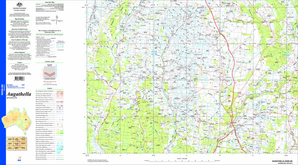 Augathella SG55-06 Topographic Map 1:250k