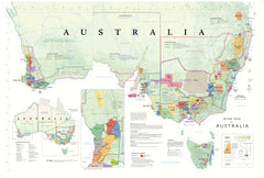 Wine Map of Australia by De Long