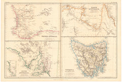 Australian States (1869) Print