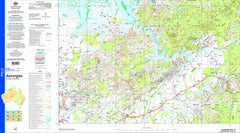Auvergne SD52-15 Topographic Map 1:250k