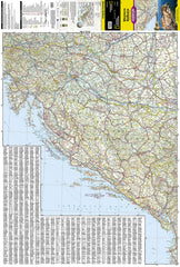 Western Balkans National Geographic Folded Map