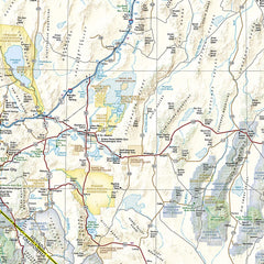 California & Nevada National Geographic Folded Map