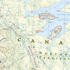 Canada West National Geographic Folded Map