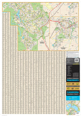 Canberra UBD 259 Map 690 x 1000mm Laminated Wall Map