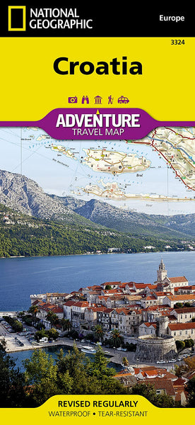 Croatia National Geographic Folded Map