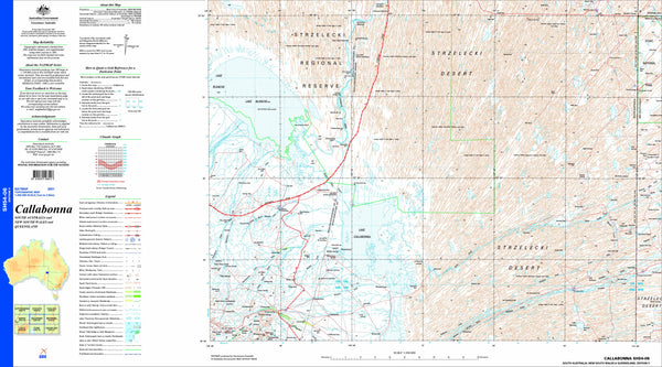 Callabonna SH54-06 Topographic Map 1:250k