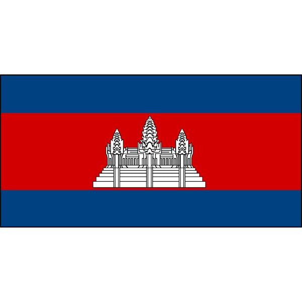 Cambodia Flag 1800 x 900mm