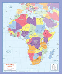 Children's Political Map of Africa 668 x 805mm