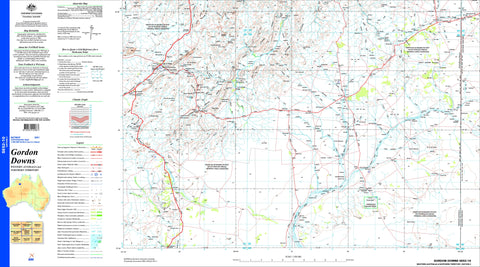 Gordon Downs SE52-10 Topographic Map 1:250k