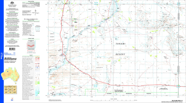 Billiluna SE52-14 Topographic Map 1:250k