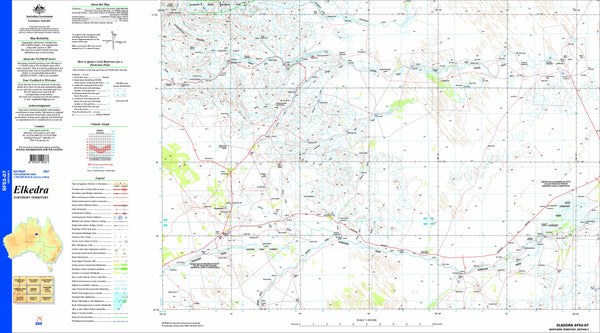 Elkedra SF53-07 Topographic Map 1:250k