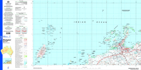 Dampier Special SF50-02 Topographic Map 1:250k