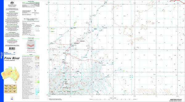 Frew River SF53-03 Topographic Map 1:250k