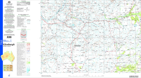 Glenburgh SG50-06 Topographic Map 1:250k