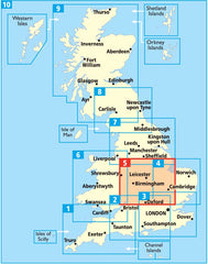 Midlands & Central England AA Road Map 5