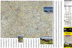 Germany National Geographic Folded Map