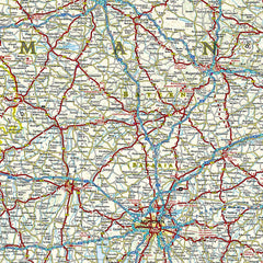 Germany National Geographic Folded Map