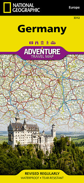 Germany National Geographic Folded Map