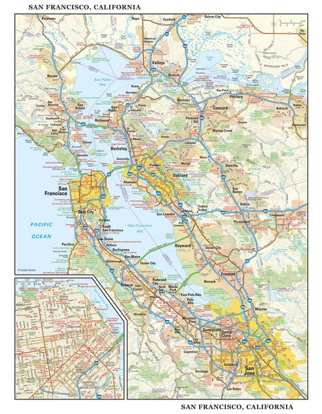 San Francisco Wall Map
