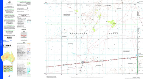 Forrest SH52-10 Topographic Map 1:250k