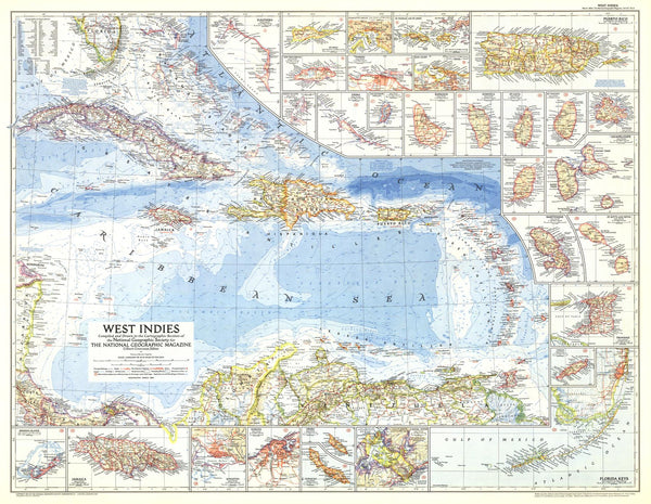 West Indies - Published 1954 by National Geographic