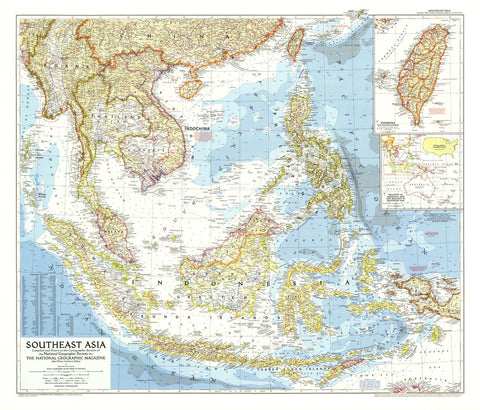 Southeast Asia - Published 1955 by National Geographic