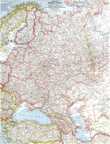 Western Soviet Union - Published 1959 by National Geographic