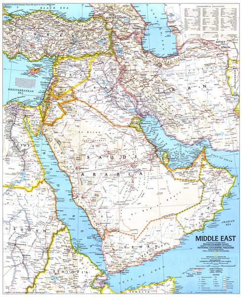 Middle East - Published 1991 by National Geographic
