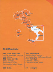 Italy South Map Michelin 564
