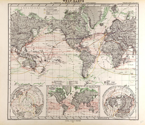 World Map - Gotha Justus Perthes (1775) Print