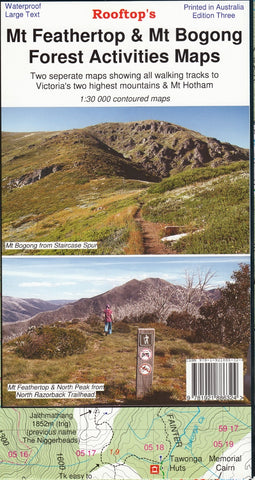 Mt Feathertop - Mt Bogong Forest Activities Map Rooftop