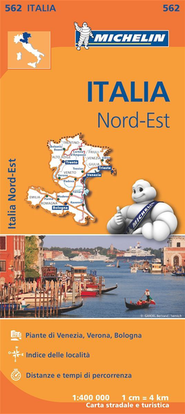 Italy North East Map Michelin 562