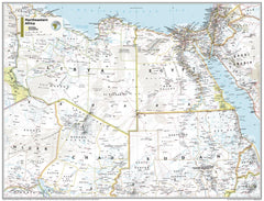 North Eastern Africa Atlas of the World, 11th Edition, National Geographic Wall Map