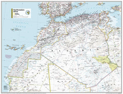 North Western Africa Atlas of the World, 11th Edition, National Geographic Wall Map