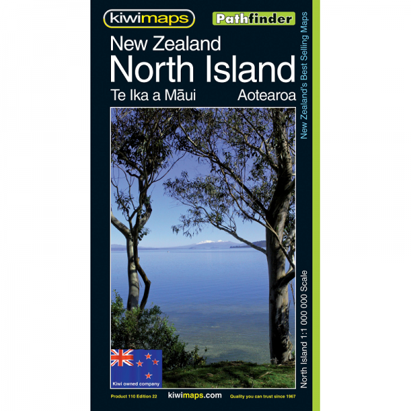 New Zealand North Island Kiwimaps Folded Map