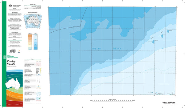 SE-50 Rowley Shoals 1:1 Million General Reference Topographic Map