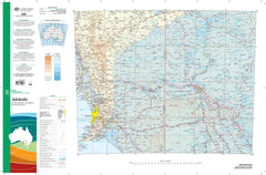 SI-54 Adelaide 1:1 Million General Reference Topographic Map