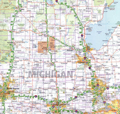 Great Lakes USA Hallwag Map
