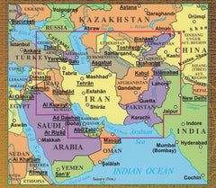 Silk Road Countries Gizi Maps Folded