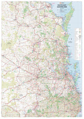 South East Queensland Hema 1000 x 1430mm Laminated Supermap