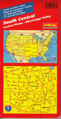 South Central Hallwag USA Map