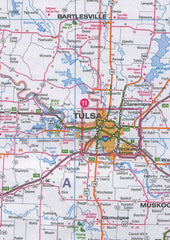 South Central Hallwag USA Map