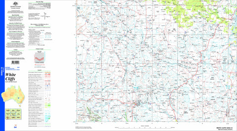 White Cliffs SH54-12 Topographic Map 1:250k
