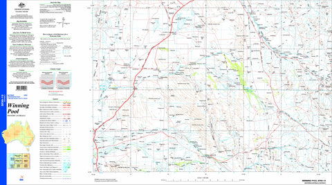 Winning Pool SF50-13 Topographic Map 1:250k