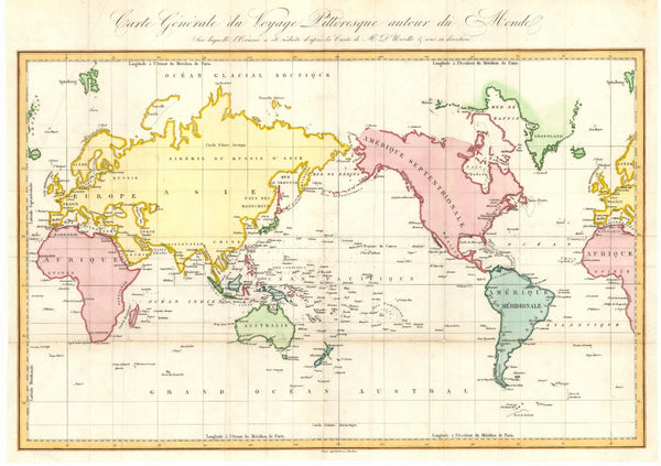 World Australia Centred (1834) Print