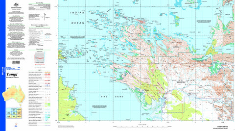 Yampi SE51-03 Topographic Map 1:250k