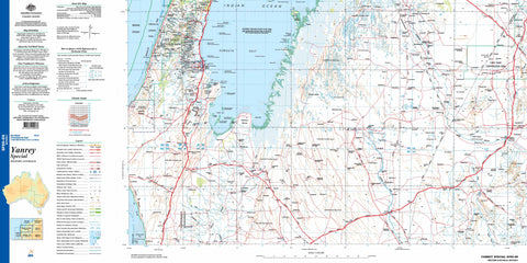 Yanrey Special SF50-09 Topographic Map 1:250k