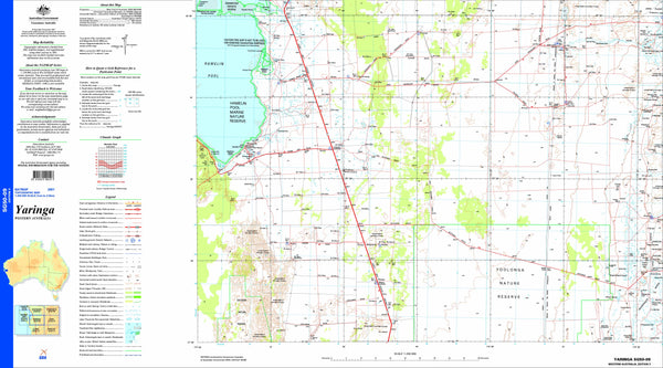 Yaringa SG50-09 Topographic Map 1:250k